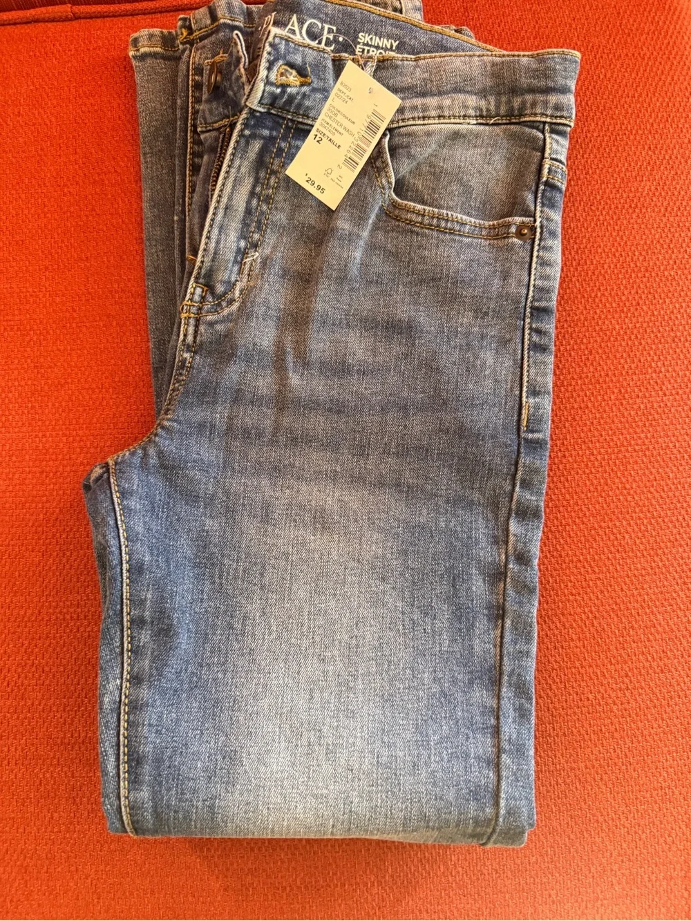 GAP Stretch Slim Jeans - Navy Boys medium draw string jeans dark blue